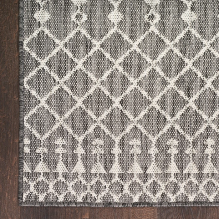Nourison Positano Charcoal POS02 4 ft. X 6 ft. Rect. Rug