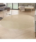 Nourison Tulum Cream TLM02 8 ft. X Round Rug