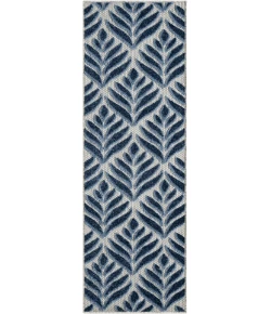 Nourison Home Aloha ALH35 Blue 2 ft. 3 in. X 8 ft. Area Rug