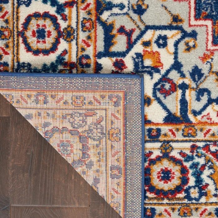 Nourison Passion Blue Multicolor PSN33 5ft. 3in. x 7ft. 3in. Rect. Rug