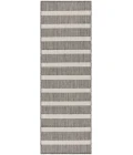 Nourison Positano Charcoal Ivory POS03 2 ft. X 6 ft. Rect. Rug