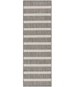Nourison Home Positano POS03 Charcoal Ivory 2 ft. X 6 ft. Area Rug