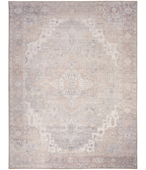 Nourison Vintage Washables Light Blue VWS07 9 ft. X 12 ft. Rect. Rug