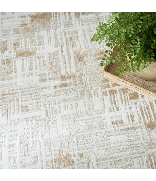 Nourison Dekor Ivory Taupe DEK11 5 ft. 3 in. X 7 ft. Rect. Rug