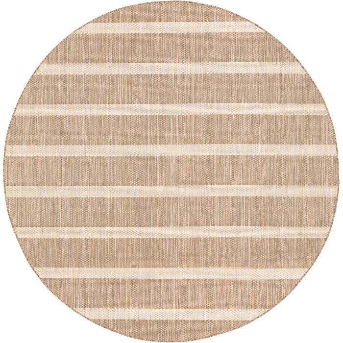 Nourison Positano Beige Ivory POS03 5ft. Round Rug