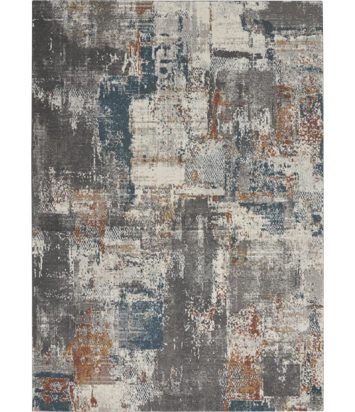Nourison Home Tangra Grey TNR06 4ft. x 6ft. Rect. Rug