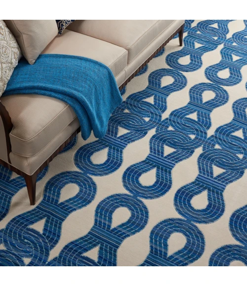 Barclay Butera Butera Collection Blue BB201 7ft.9in. x 9ft.9in. Rect. Rug
