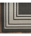 Nourison Horizon Indoor/Outdoor Black HOZ03 3 ft. X 5 ft. Rect. Rug