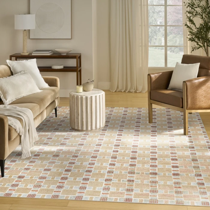 Nourison Nordic Rust Multicolor NRC14 10ft. x 14ft. Rect. Rug