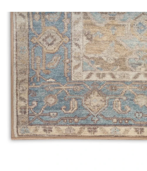 Nourison Vintage Washables Blue Green VWS13 2 ft. X 6 ft. Rect. Rug
