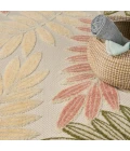 Nourison Aloha Ivory Rose ALH18 3 ft. 6 in. X 5 ft. 6 in. Rect. Rug