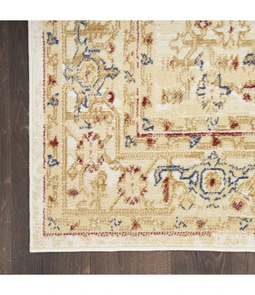 Nourison Grafix Cream Multicolor GRF43 5ft.3in. x 7ft.3in. Rect. Rug