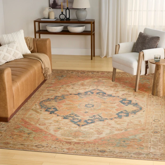 Nourison Vintage Washables Multicolor VWS15 9 ft. X 12 ft. Rect. Rug