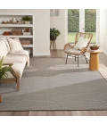 Nourison Courtyard Black White COU01 10 ft. X 14 ft. Rect. Rug