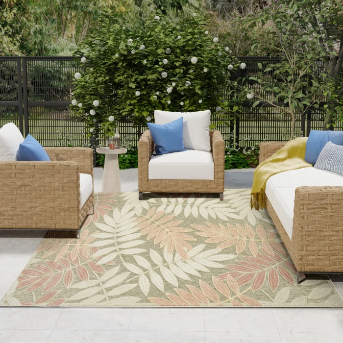 Nourison Aloha Sage Rose ALH18 7 ft. 10 in. X 10 ft. 6 in. Rect. Rug