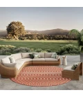Nourison Positano Terracotta POS02 8ft. Round Rug