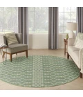 Nourison Positano Blue Green POS02 10ft. Round Rug