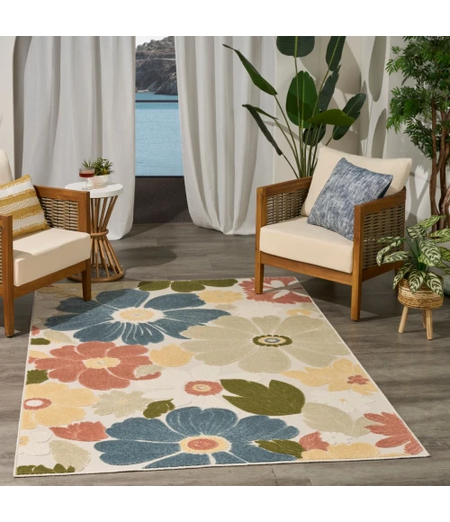 Nourison Aloha Multicolor ALH42 3 ft. 6 in. X 5 ft. 6 in. Rect. Rug