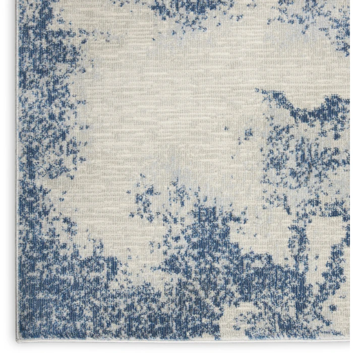 Nourison Home Etchings Navy ETC03 4ft. x 6ft. Rect. Rug