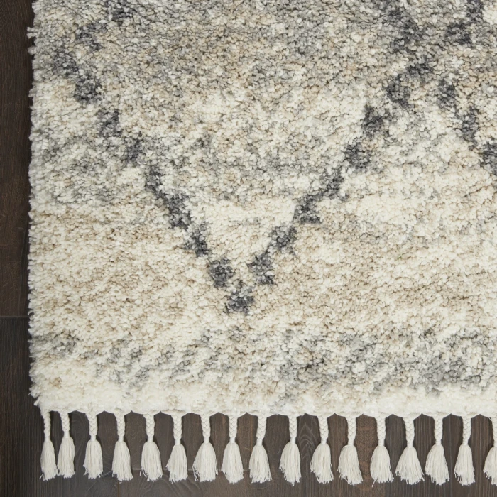 Nourison Home Oslo Shag Grey OSL01 6ft.7in. x 9ft.6in. Rect. Rug