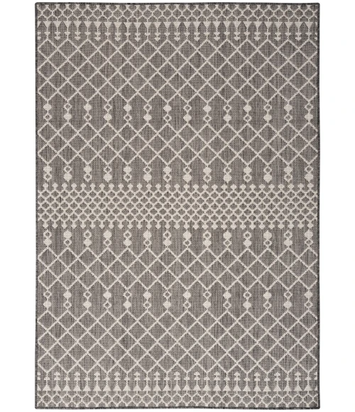 Nourison Positano Charcoal POS02 6 ft. X 9 ft. Rect. Rug