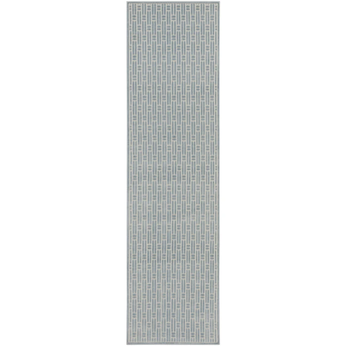 Nourison Home Washable Charm Blue WCH02 2ft. x 6ft. Rect. Rug