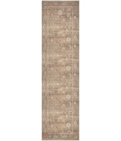 Nourison Home Vintage Washables VWS09 Taupe Multicolor 2 ft. 2 in. X 8 ft. Area Rug