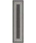 Nourison Horizon Indoor/Outdoor Black HOZ03 2 ft. X 6 ft. Rect. Rug