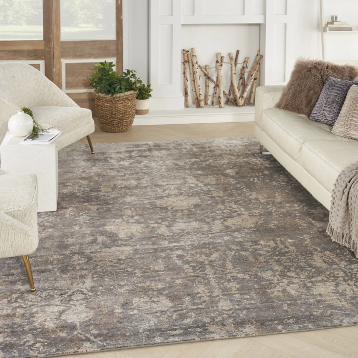 Nourison Home Lucent Brown LCN02 7ft.9in. x 9ft.9in. Rect. Rug