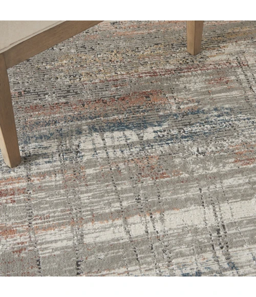 Nourison Home Rustic Textures Grey RUS12 3ft.11in. x 5ft.11in. Rect. Rug