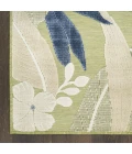Nourison Suncoast Green Blue SNC01 9ft. x 12ft. Rect. Rug