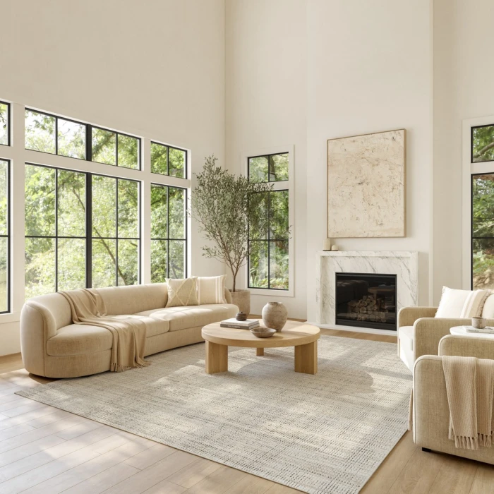 Nourison Soft Structure Beige SOF01 7ft.10in. x 9ft.10in. Rect. Rug