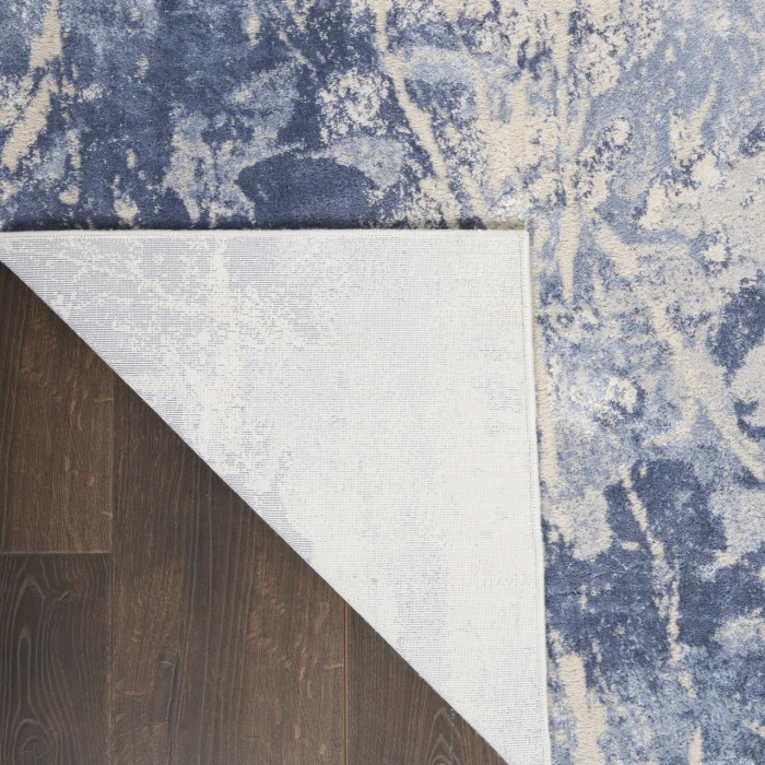 Nourison Home Silky Textures Blue SLY02 3ft.11in. x 5ft.11in. Rect. Rug