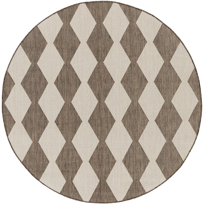 Nourison Positano Natural POS04 4ft. Round Rug