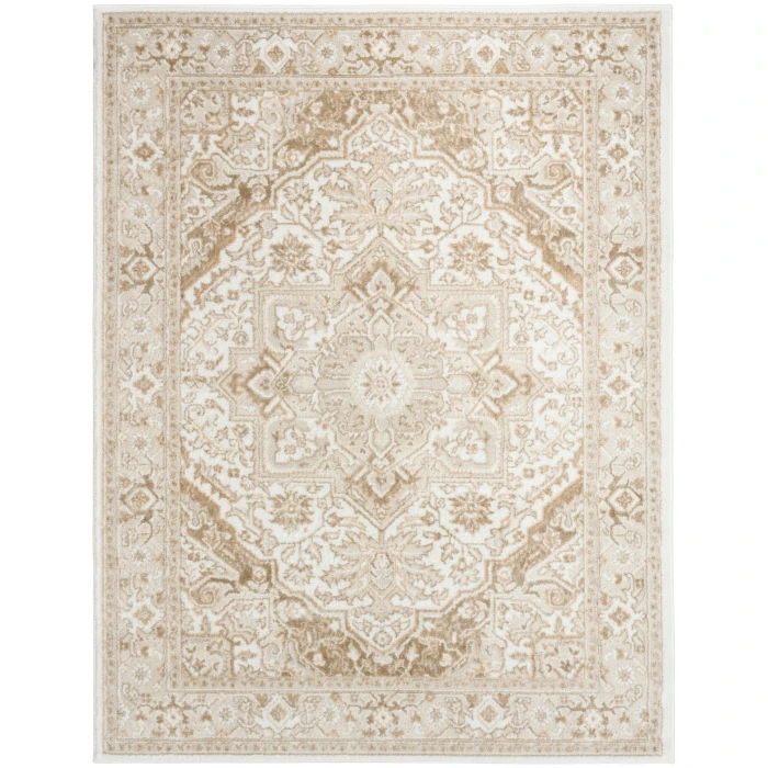 Nourison Dekor Ivory Taupe DEK08 4 ft. X 6 ft. Rect. Rug