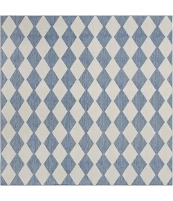 Nourison Positano Navy Blue POS04 10ft. Square Rug