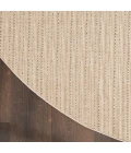 Nourison Tulum Taupe TLM01 8 ft. X Round Rug
