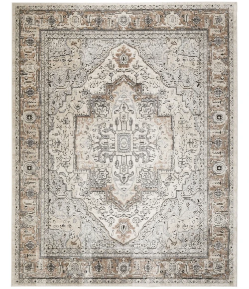 Nourison Quarry Ivory Grey Taupe QUA18 8 ft. X 10 ft. Rect. Rug