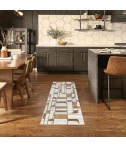 Nourison Home Nordic NRC17 Ivory Rust 2 ft. X 6 ft. Area Rug