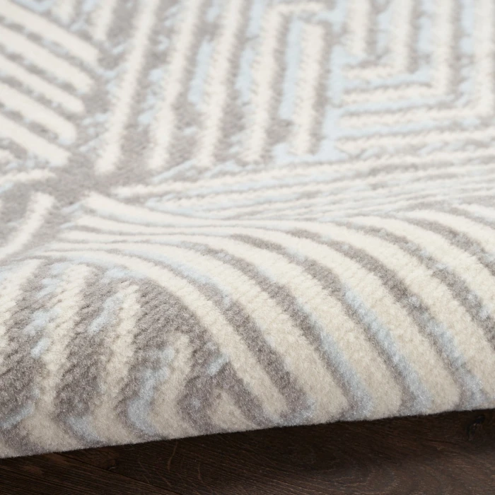Nourison Grafix Grey GRF39 2 ft. X 6 ft. Rect. Rug