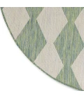 Nourison Positano Blue Green POS04 6 ft. X Round Rug