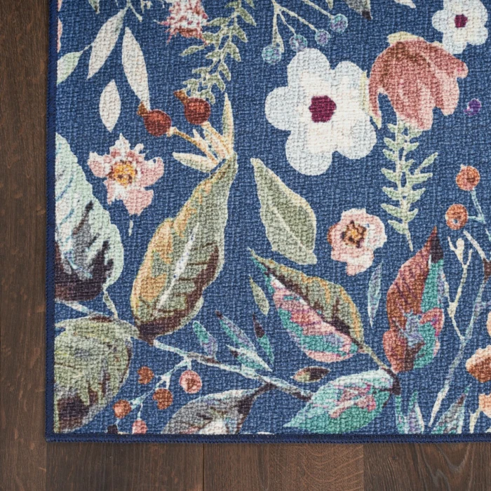 Nourison Nourison Washables Navy Multicolor NWB01 9 ft. 2 in. X 12 ft. Rect. Rug