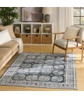 Nourison Dekor Grey Navy DEK01 5 ft. 3 in. X 7 ft. Rect. Rug