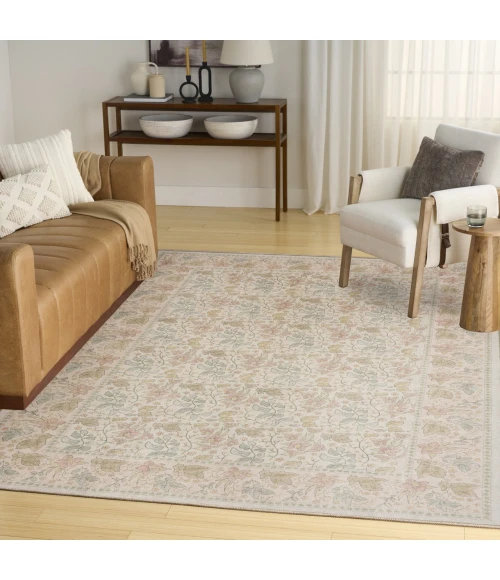 Nourison Home Botanical Washables Beige BOT03 5ft. x 7ft. Rect. Rug