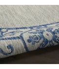 Nourison Country Side Ivory Blue CTR03 5ft.3in. x Round Rug