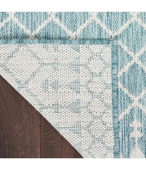 Nourison Positano Aqua POS02 10 ft. X 14 ft. Rect. Rug