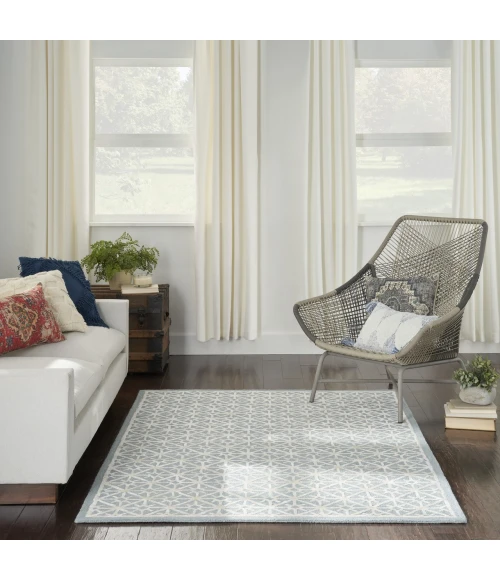 Nicole Curtis Series 2 Blue SR201 3ft.9in. x 5ft.9in. Rect. Rug