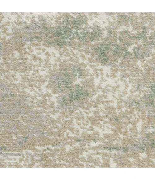 Nourison Twilight Ivory Green TWI06 7ft.9in. x 9ft.9in. Rect. Rug