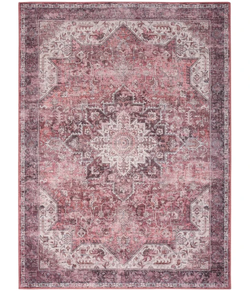 Nourison Nourison Washables Red NWB15 5 ft. 2 in. X 7 ft. Rect. Rug