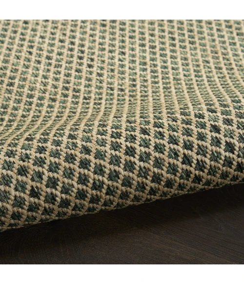 Nourison Home Courtyard Green COU01 8ft. x Round Round Rug